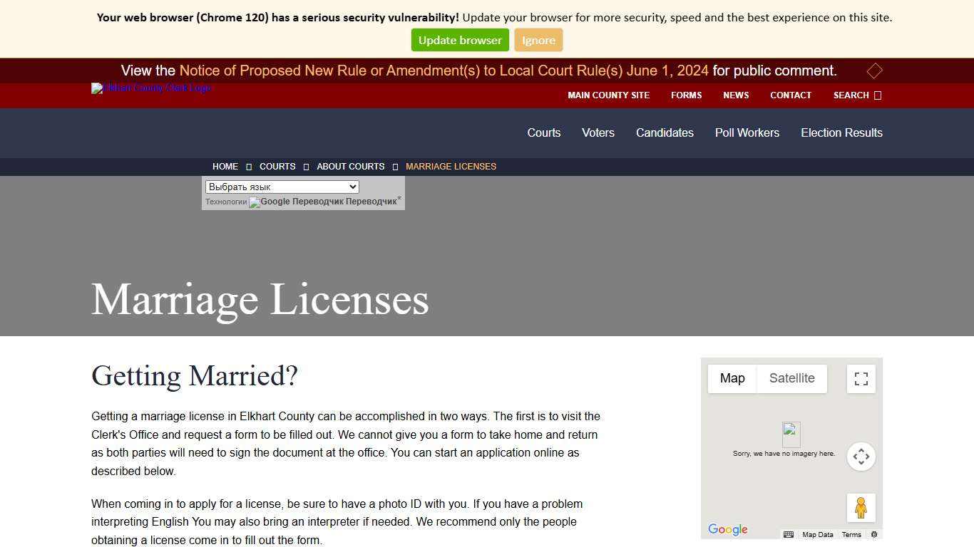 Marriage Licenses - Elkhart County Clerk